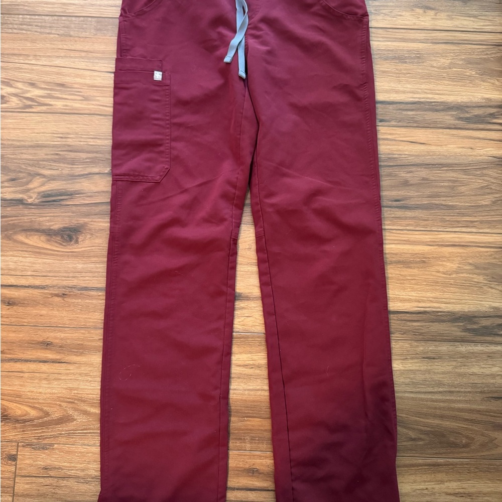 Figs Kade pants in Burgundy, XS/T
